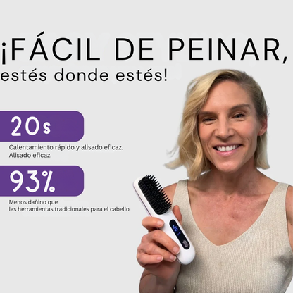 Cepillo Alisador Portátil Numoya - GoBrush PRO