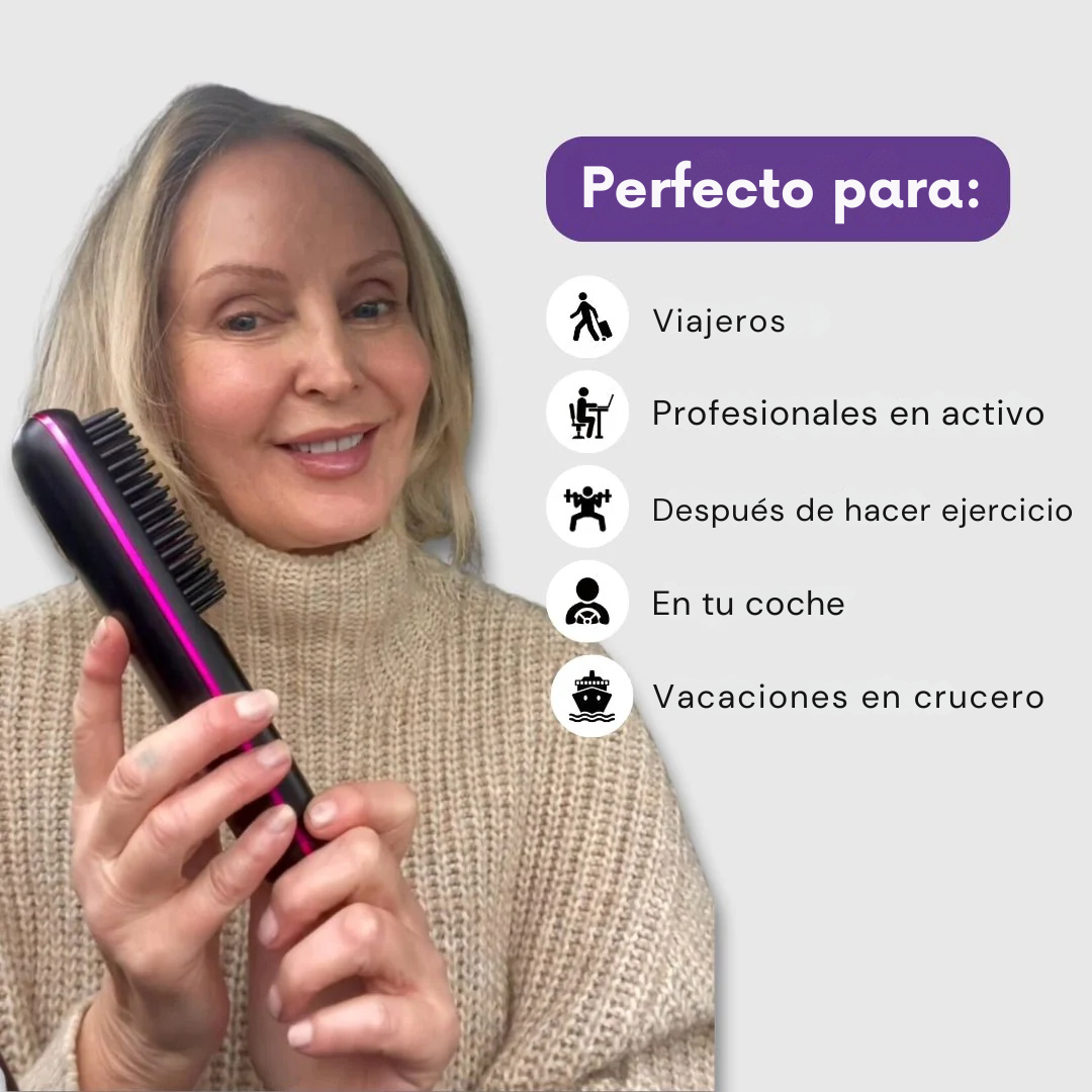 Cepillo Alisador Portátil Numoya - GoBrush PRO