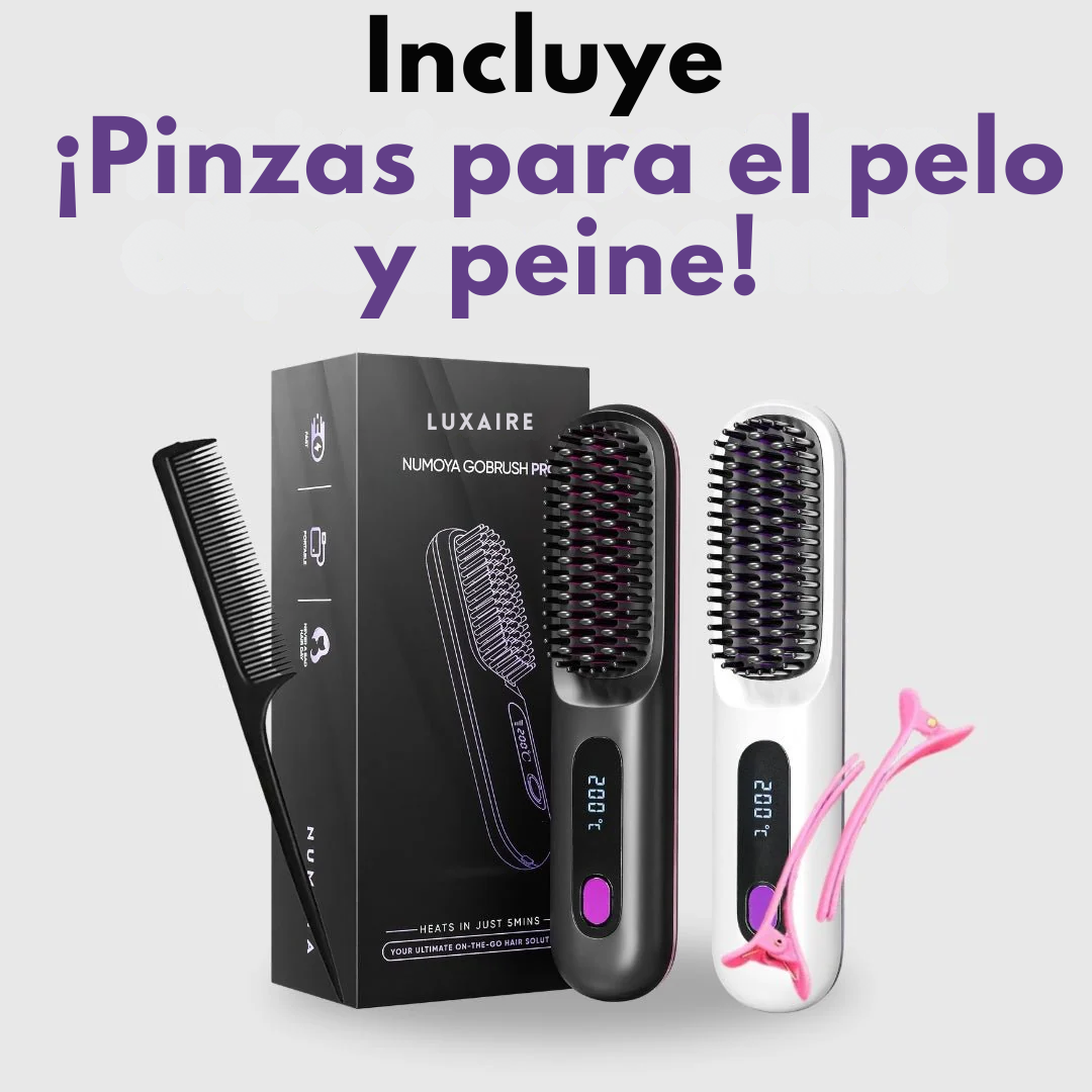 Cepillo Alisador Portátil Numoya - GoBrush PRO